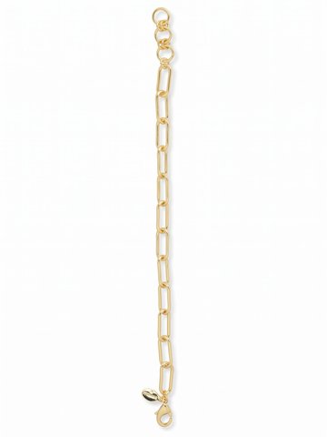 Bright Gold-Tone Paperclip Chain Bracelet | Sorrelli